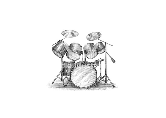 drum set art